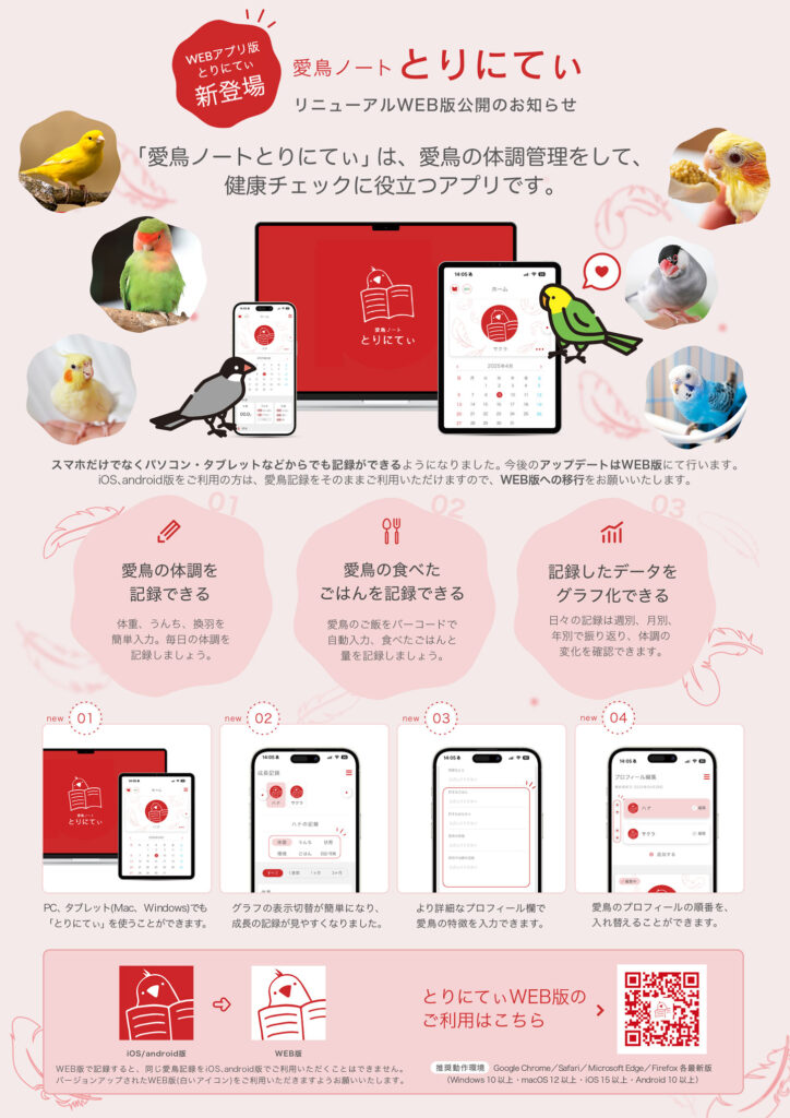 とりにてぃ WEBアプリ開発